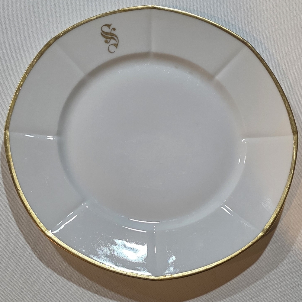 Antique T&V Limoges France Monogrammed Plate – Acme Art China NY Decor - Picture 3 of 6